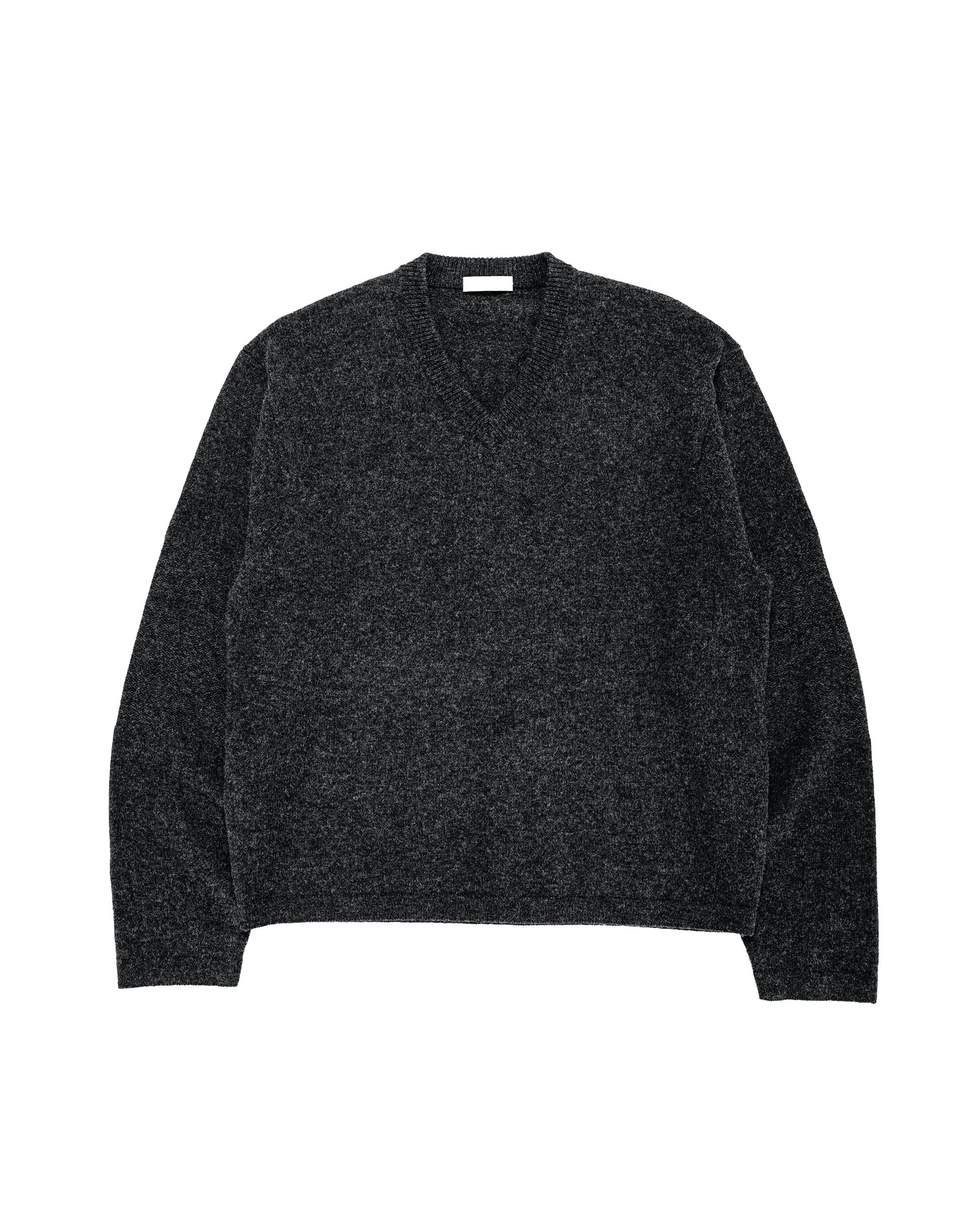 lost & found Lady White Co. Lady White Co. Wool V Neck Sweater Charcoal