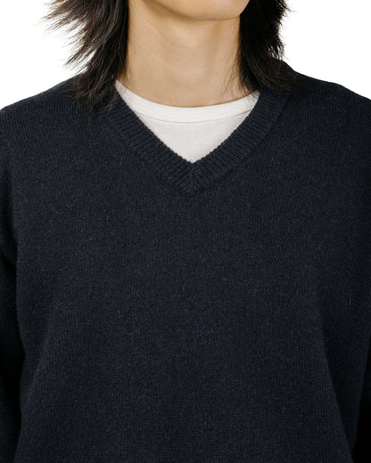 lost & found Lady White Co. Lady White Co. Wool V Neck Sweater Deep Navy