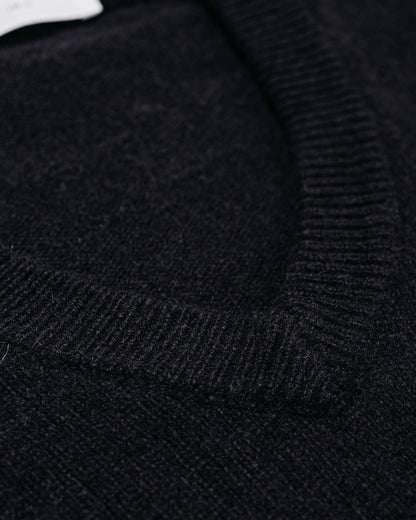lost & found Lady White Co. Lady White Co. Wool V Neck Sweater Deep Navy