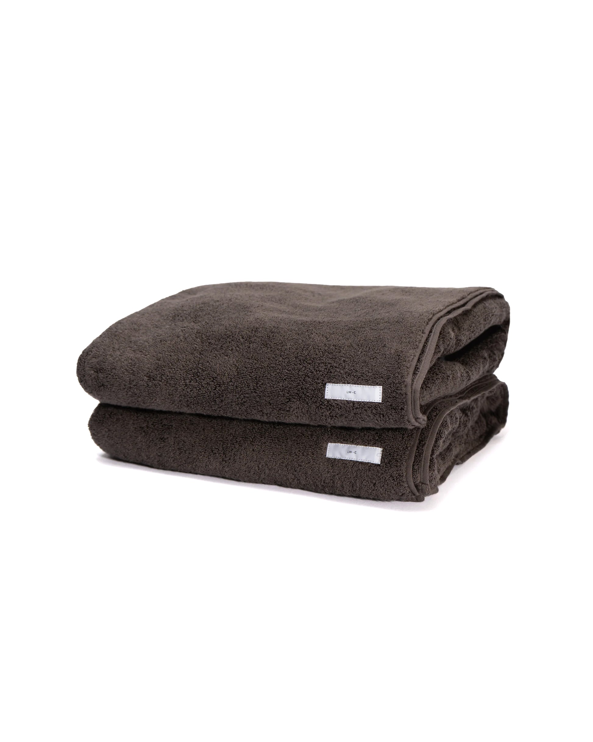 lost & found Lady White Co. Lady White Co. Imabari Bath Towel (2P) Black Mushroom