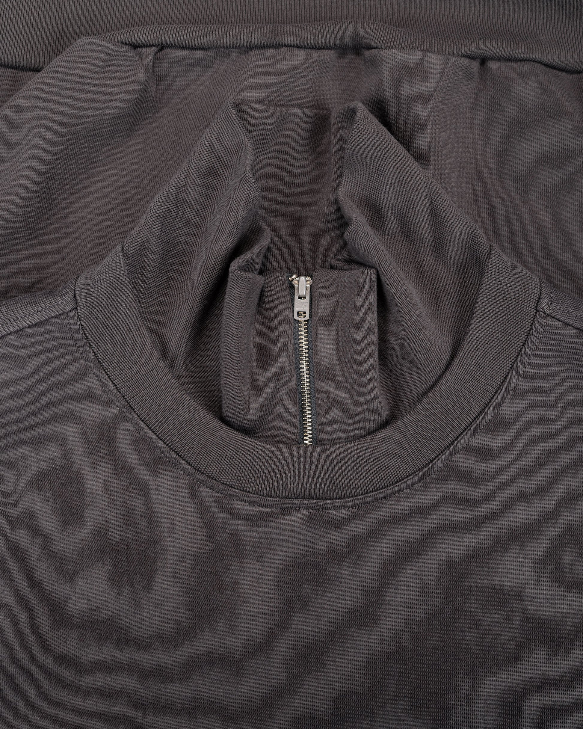 lost & found Lady White Co. Lady White Co. Layered 1/4 Zip Pewter