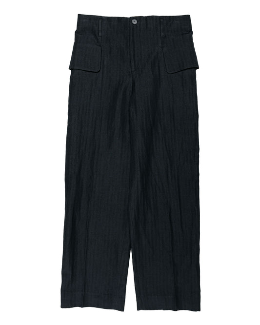 Lea Boberg FP Trousers Japanese Herringbone Black