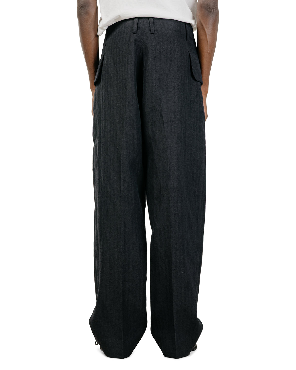 Lea Boberg FP Trousers Japanese Herringbone Black