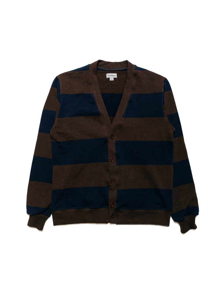 Lost & Found Classic Cardigan Navy/Brown