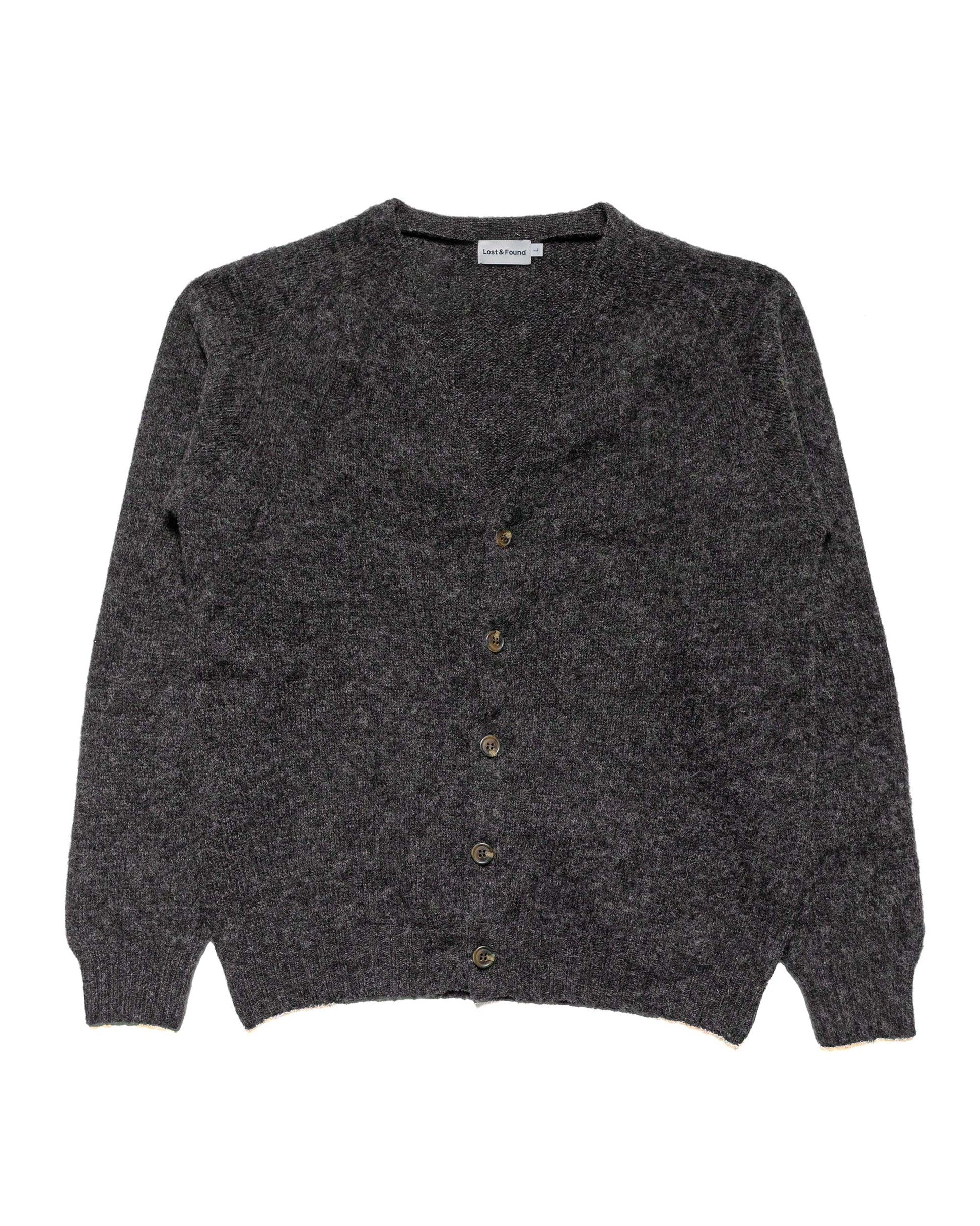 lost & found Lost & Found Lost & Found Shaggy Cardigan Smoulder
