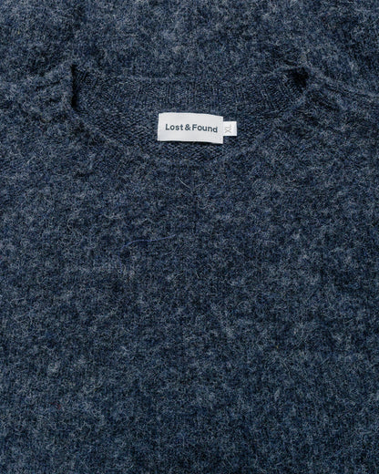 lost & found Lost & Found Lost & Found Shaggy Sweater Charcoal