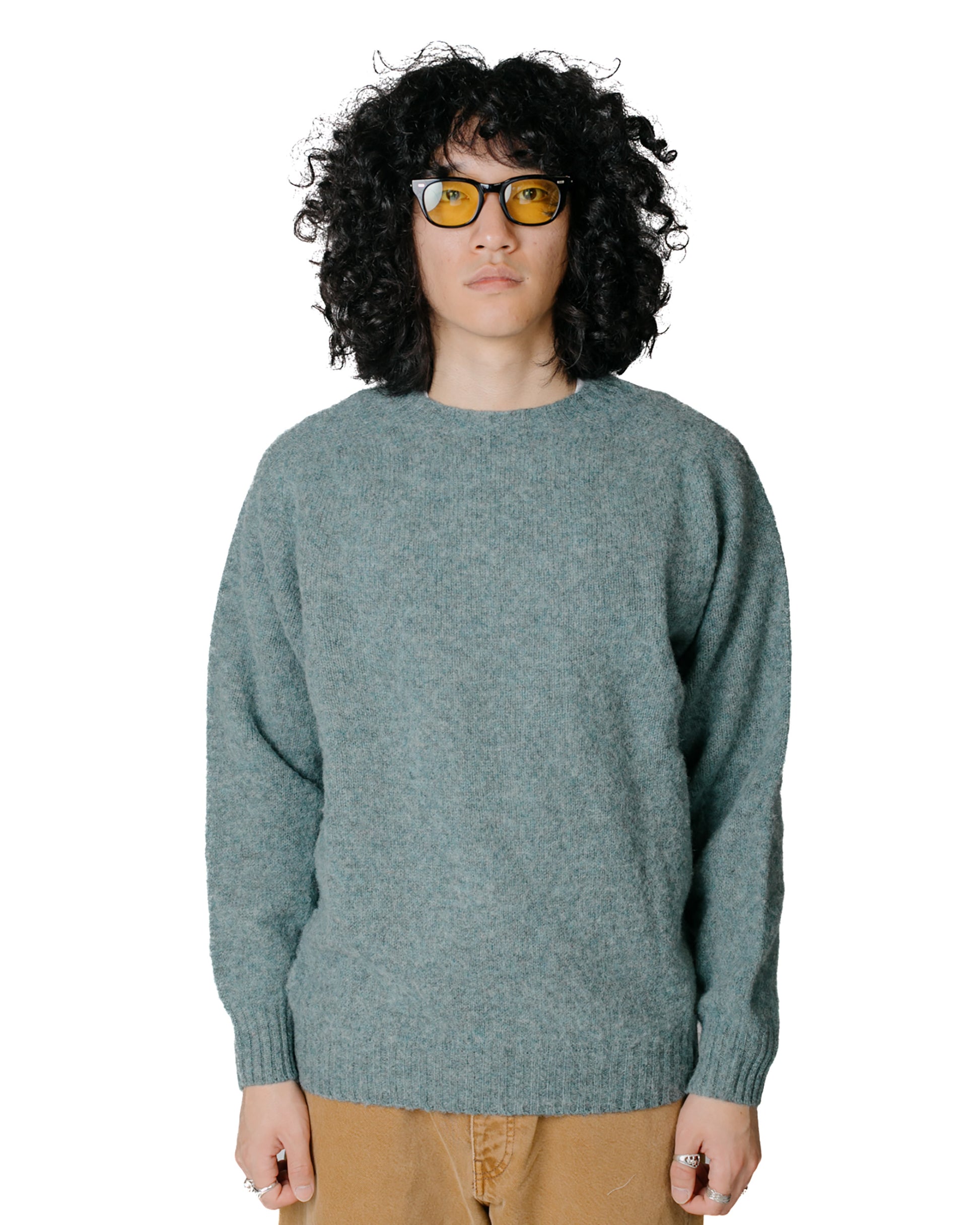 lost & found Lost & Found Lost & Found Shaggy Sweater Graphite Green