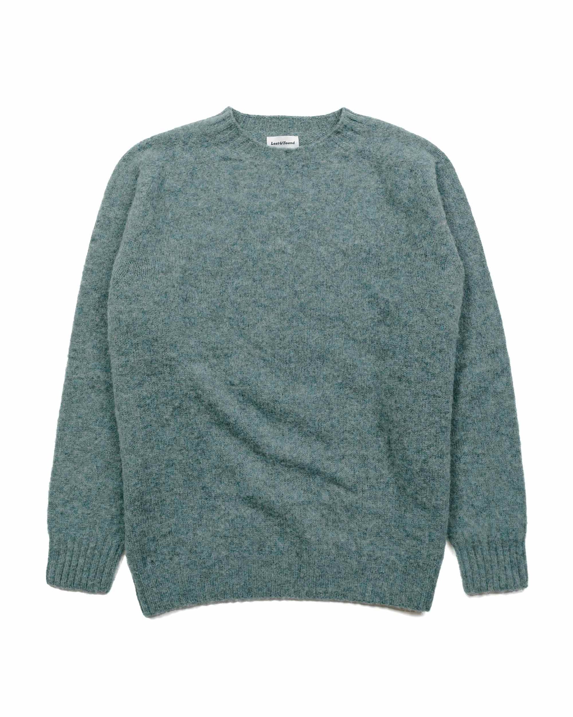 lost & found Lost & Found Lost & Found Shaggy Sweater Graphite Green