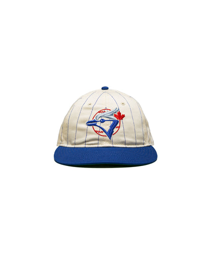 Lost & Found / MLB© - Toronto Blue Jays New Era Retro Crown Pinstripe Hat Off White/Royal