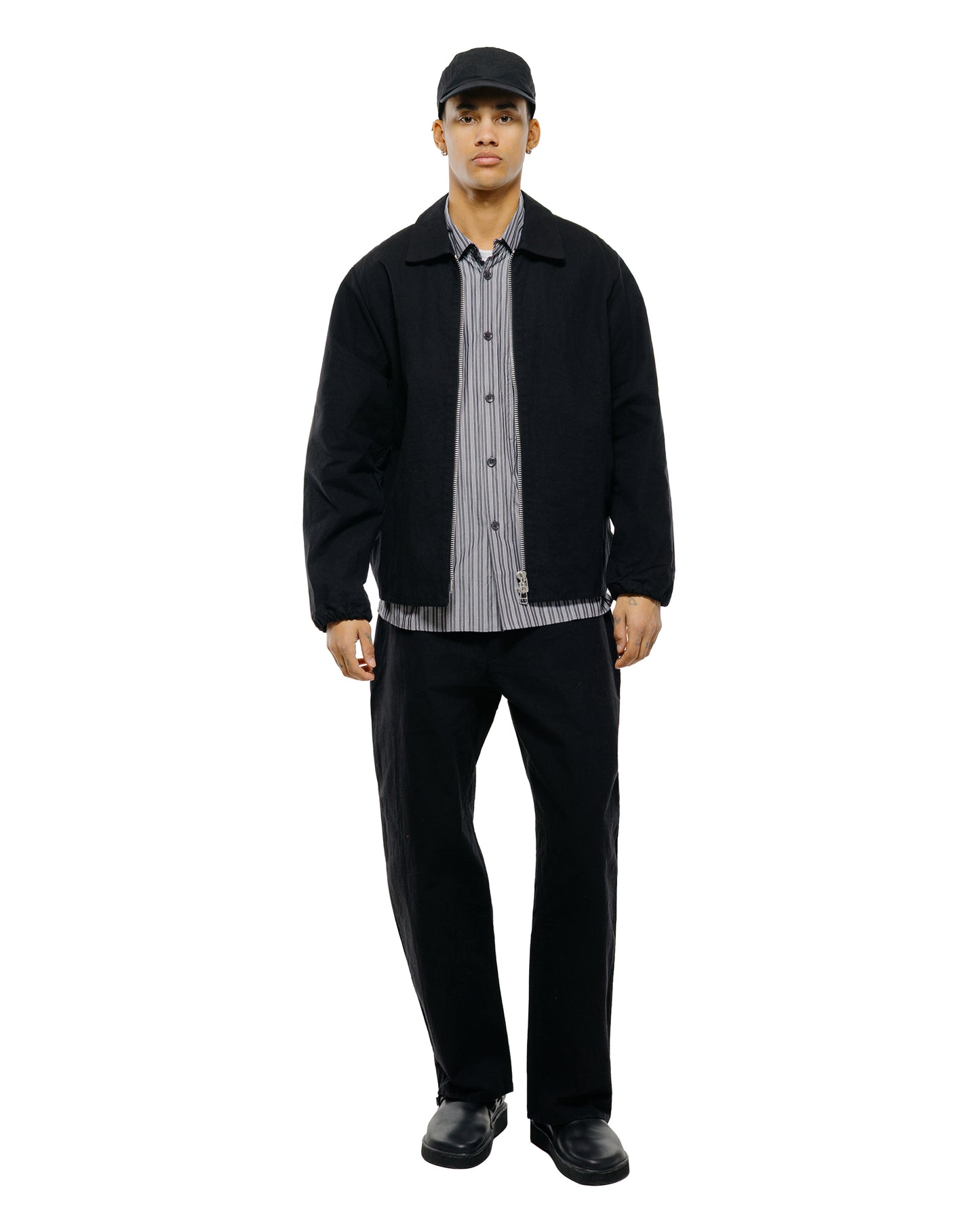 lost & found MAN-TLE MAN-TLE R0S3 'Scoop Shirt' Black Wax