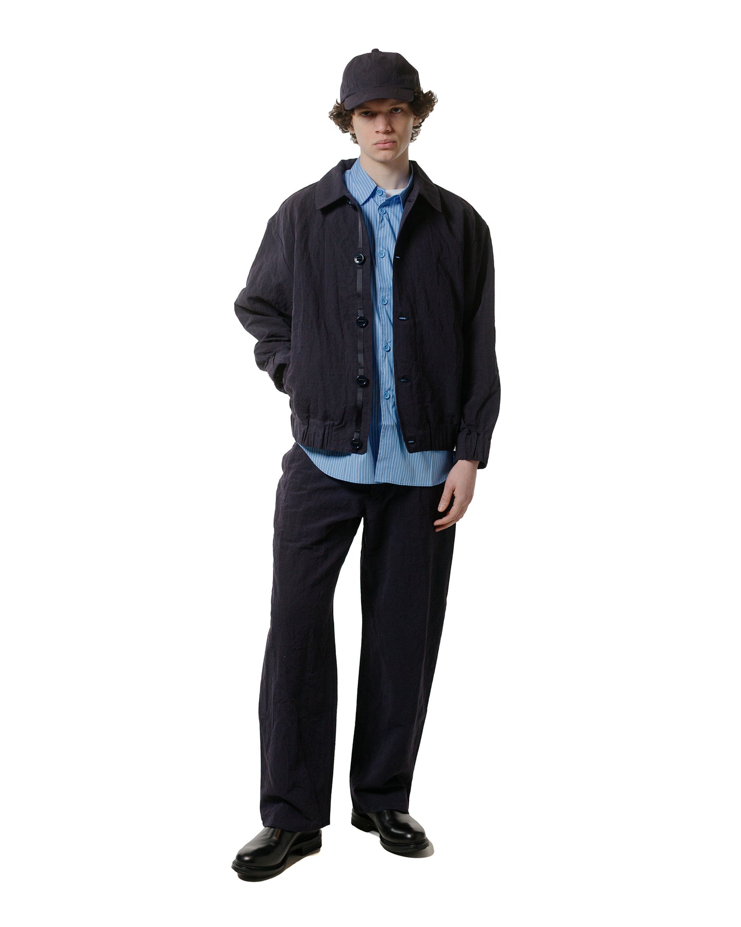 MAN-TLE R18S9 S/S Weather Shirt Pool Stripe