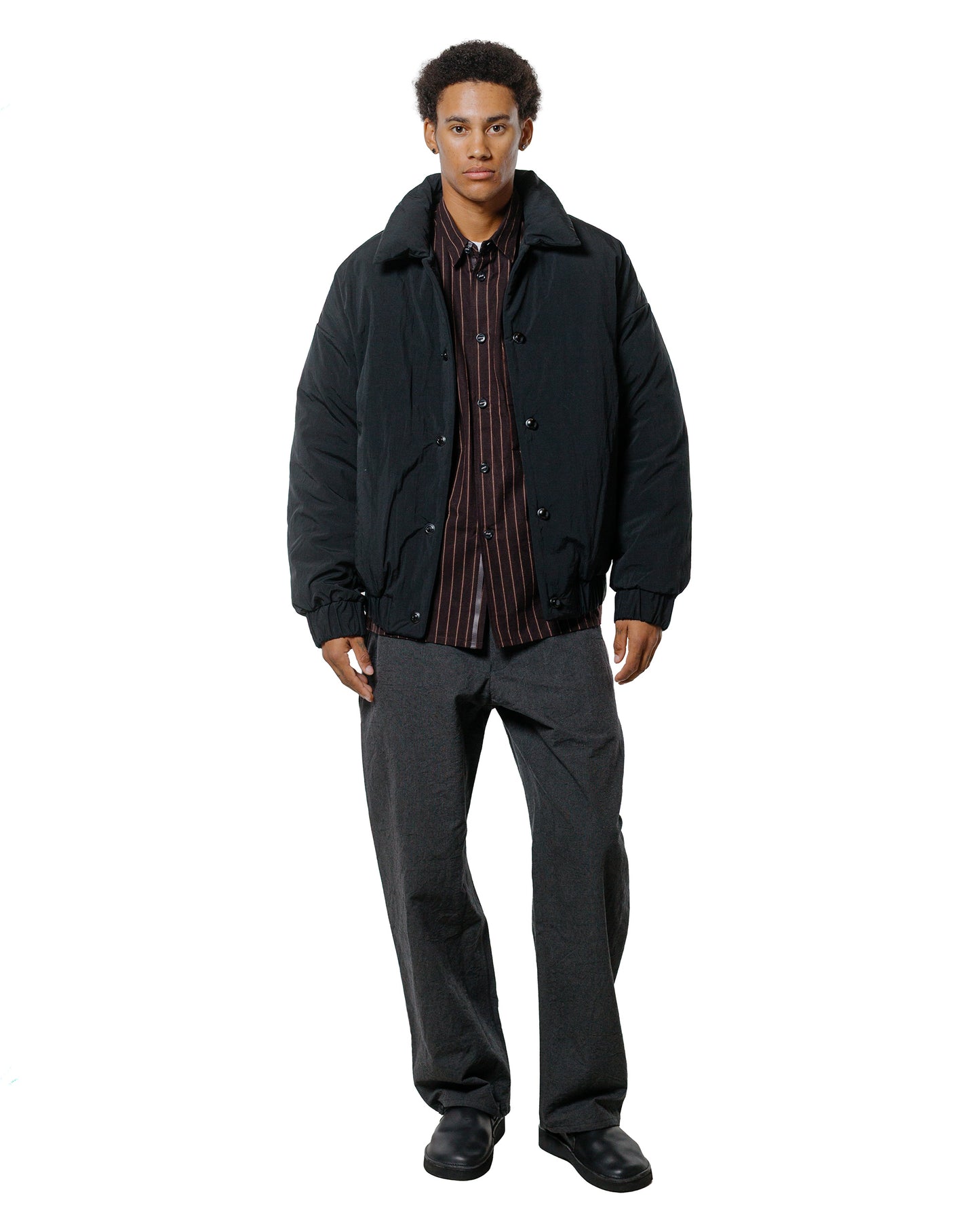 lost & found MAN-TLE MAN-TLE R19D6 Double Down Blouson Black Recycled Nylon