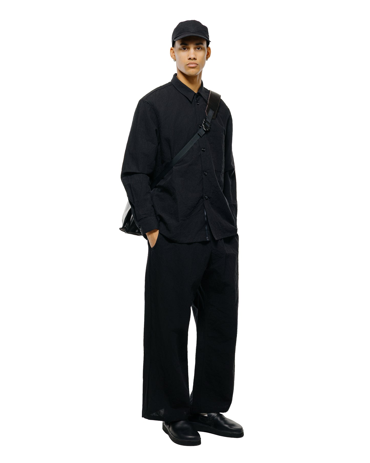 lost & found MAN-TLE MAN-TLE R20S1 'New Shirt' Black Linen