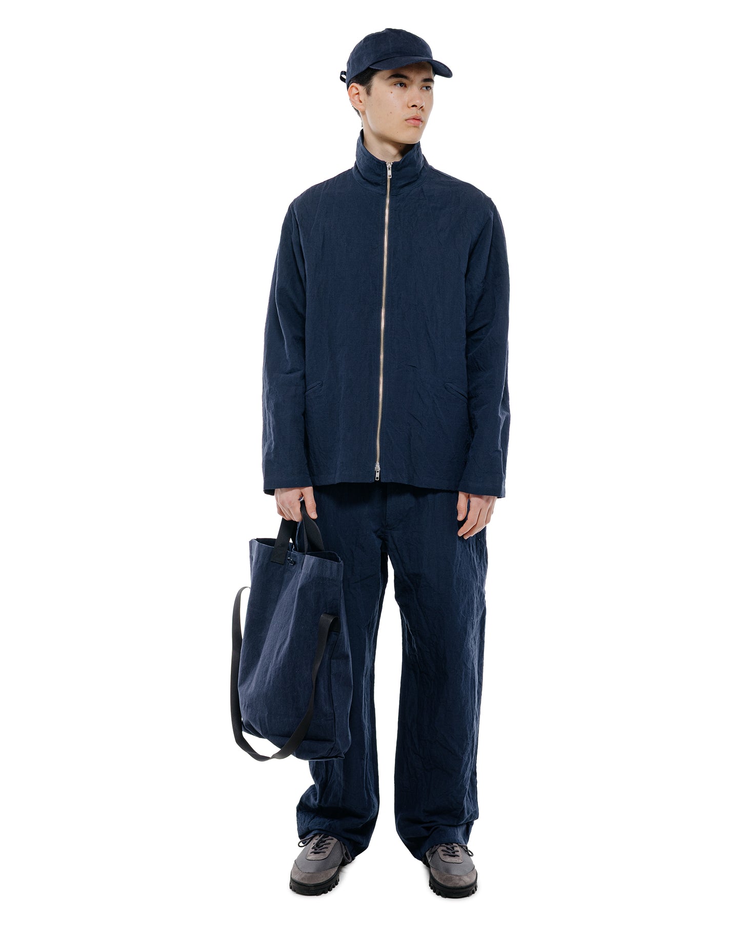 lost & found MAN-TLE MAN-TLE R20S3 'Track Shirt' Pacific Linen
