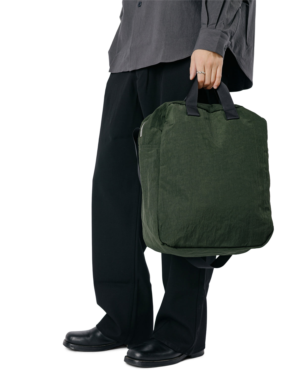 MAN-TLE R21B0 Zip Tote Jungle Nylon