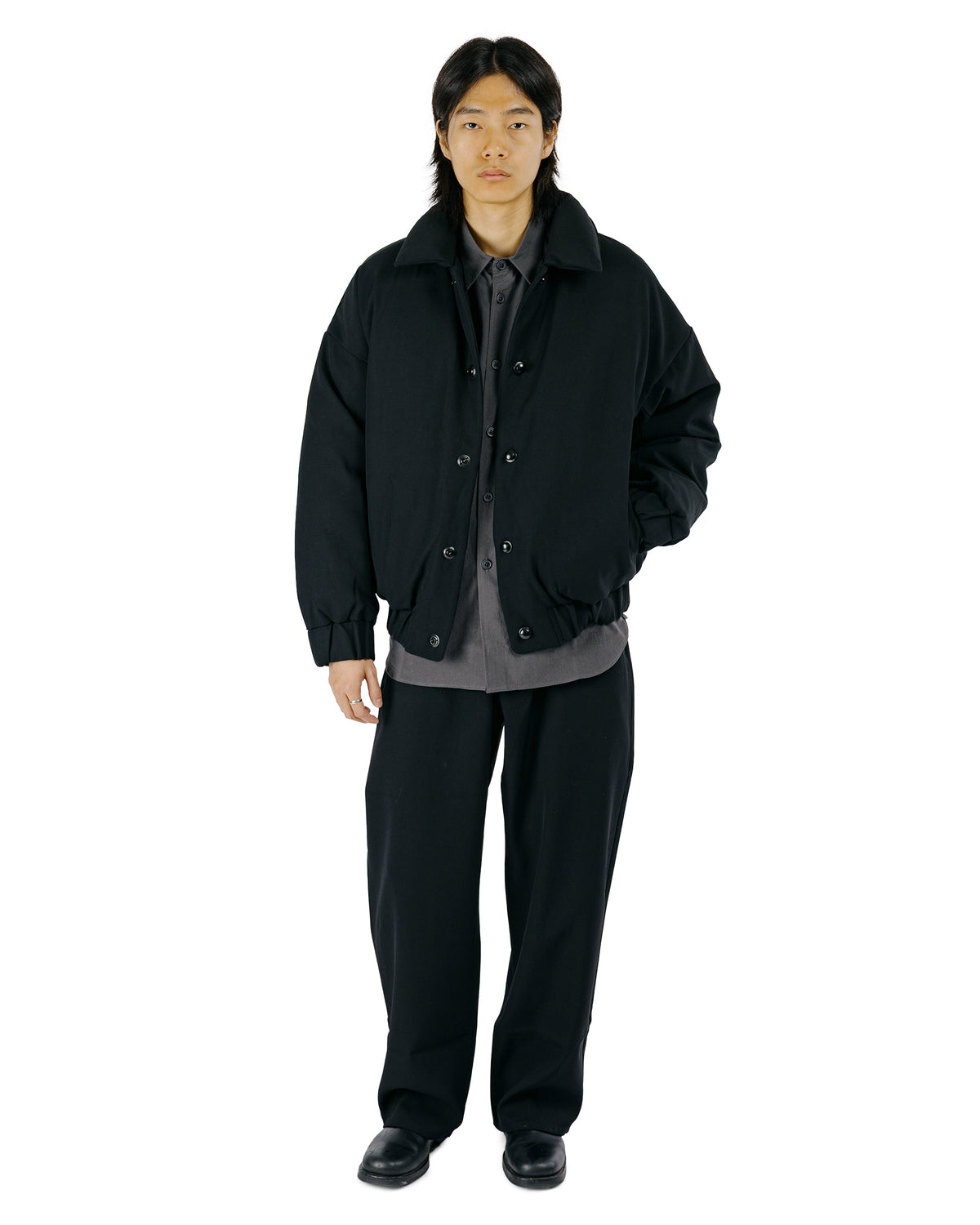 MAN-TLE R21D6 Double Down Blouson Black Impact Wool
