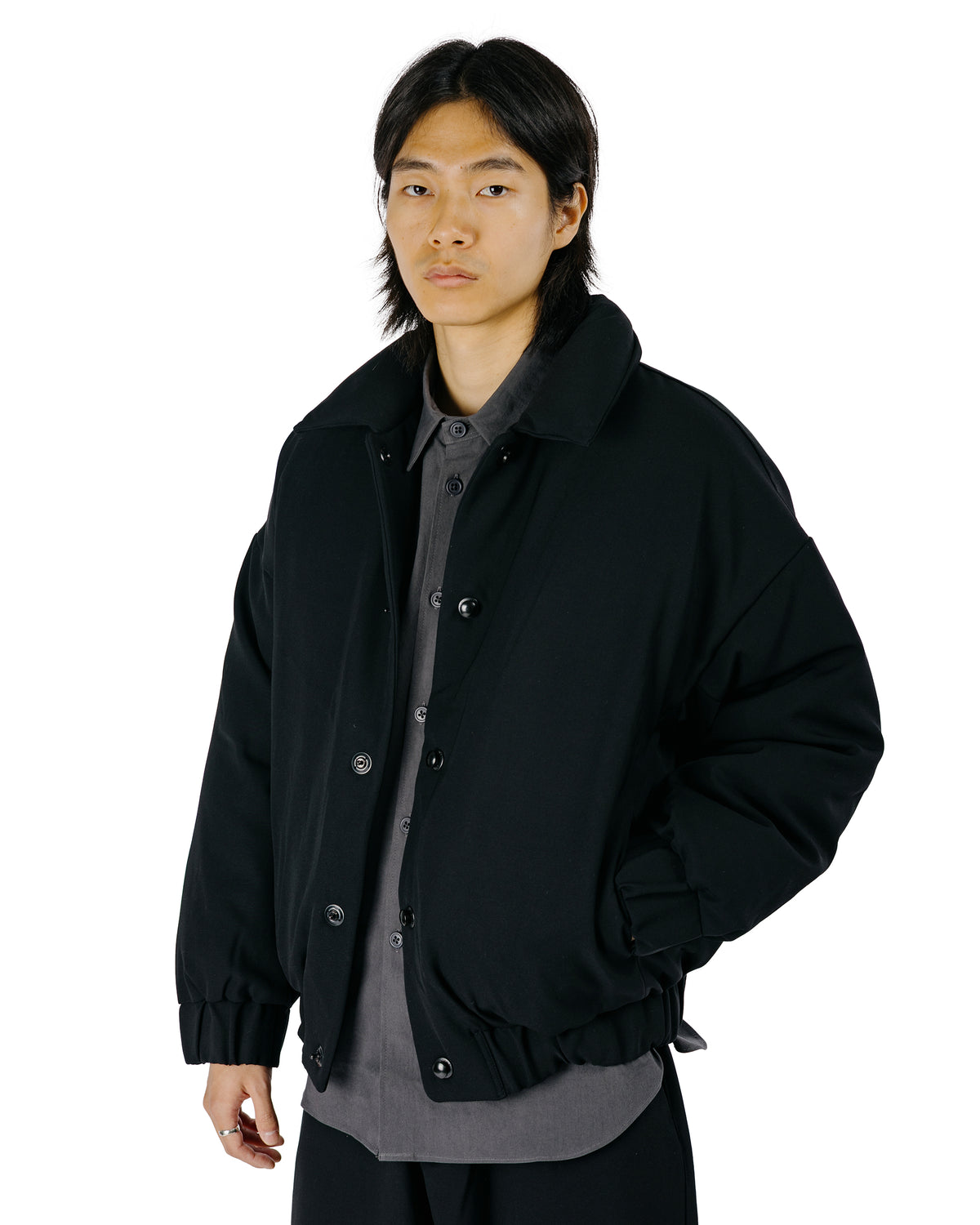 MAN-TLE R21D6 Double Down Blouson Black Impact Wool