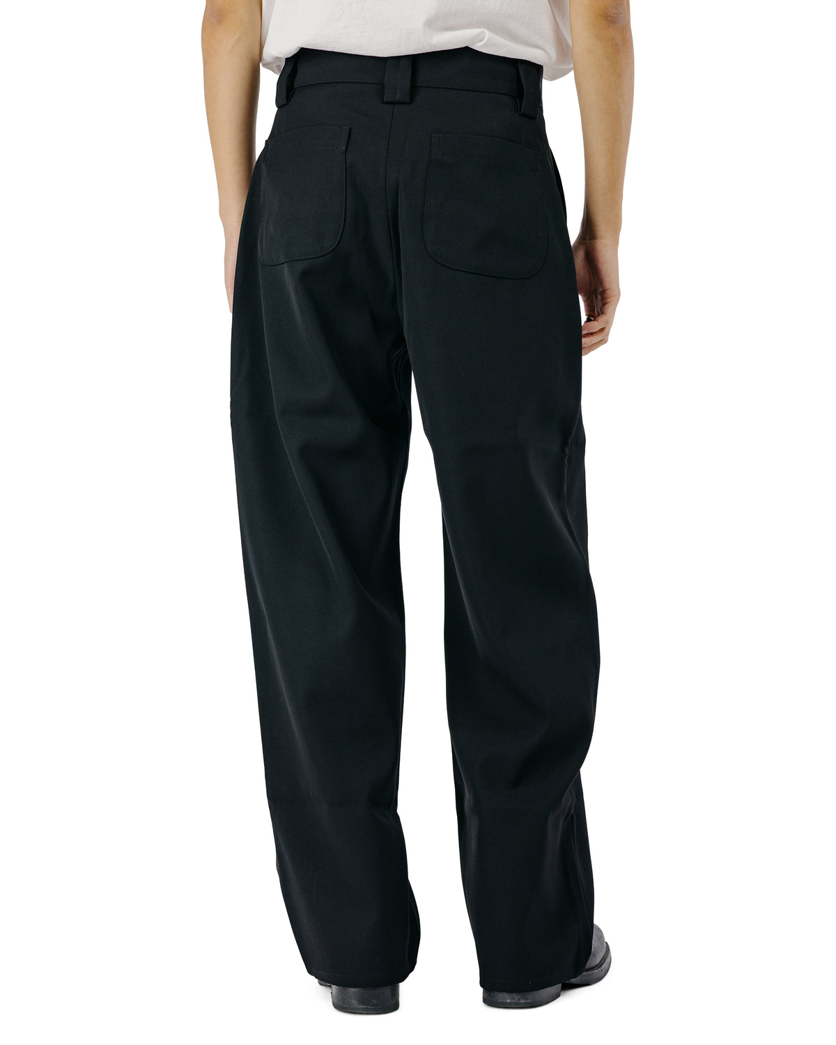 MAN-TLE R21Y6 Patch Pants Black Impact Wool