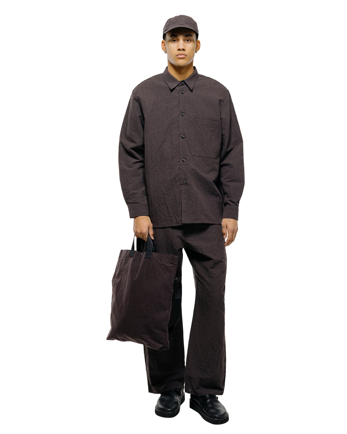 lost & found MAN-TLE MAN-TLE R20S1 'New Shirt' Earth Linen