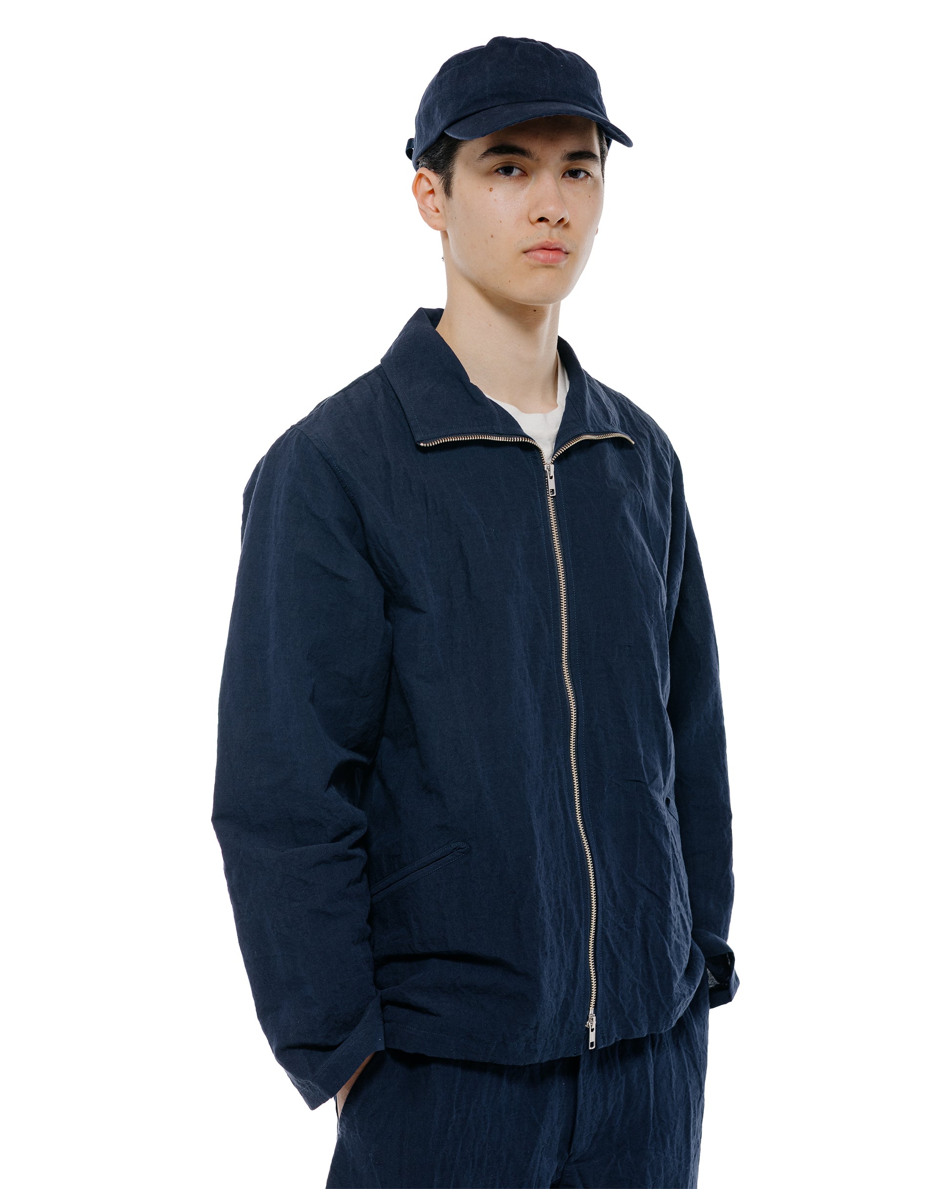 lost & found MAN-TLE MAN-TLE R20S3 'Track Shirt' Pacific Linen