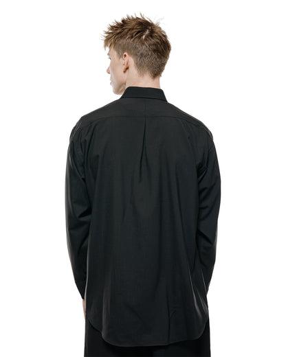 lost & found MARKAWARE MARKAWARE Comfort Fit Shirt Organic Wool 2/80 Tropical Black