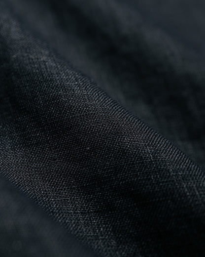MARKAWARE Double Pleated Easy Trousers Hemp Shirting Black