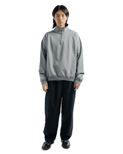 MARKAWARE Double Pleated Easy Trousers Organic Cotton Survival Cloth Black