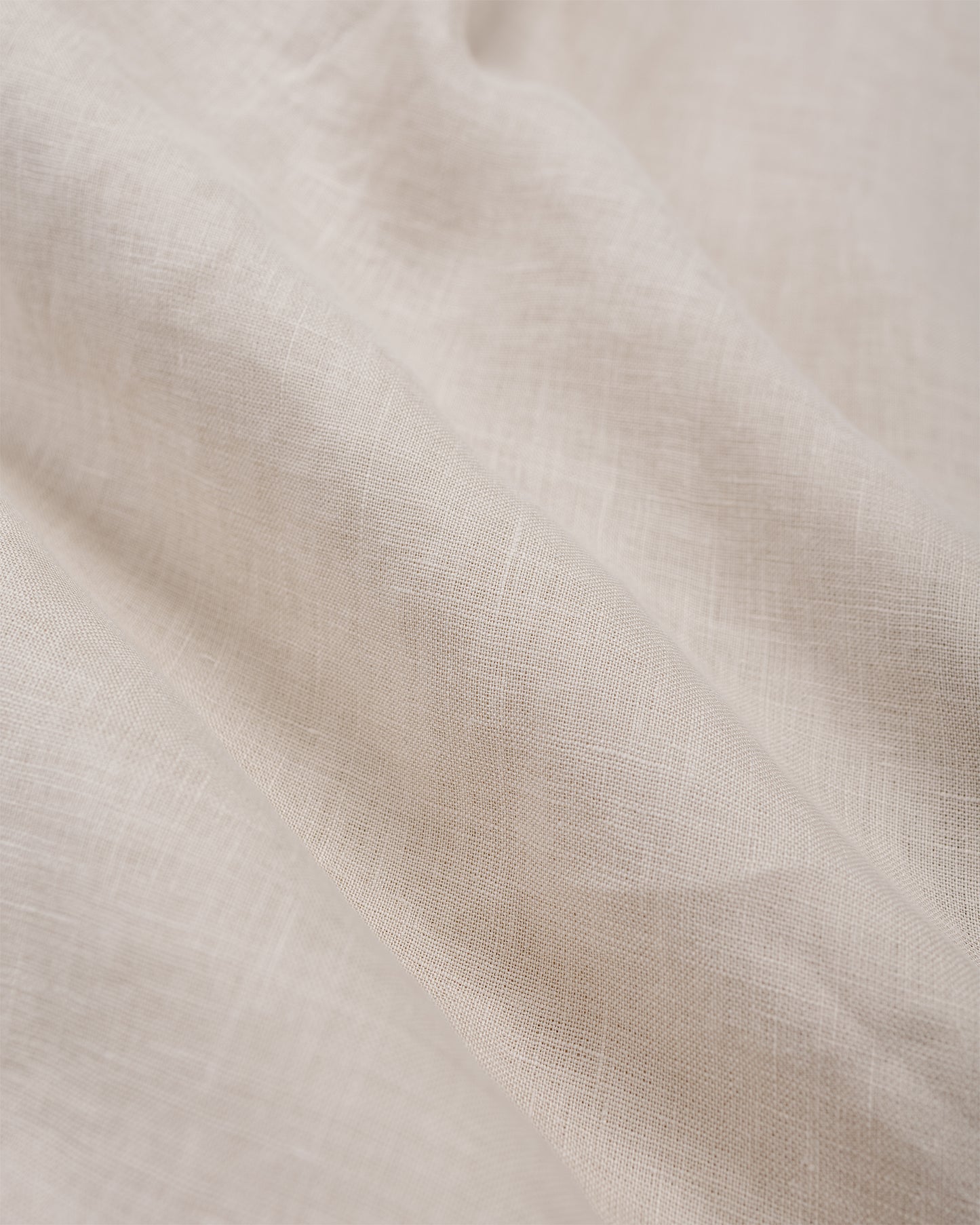 lost & found MARKAWARE MARKAWARE Open Collar Shirt Hemp Shirting Taupe