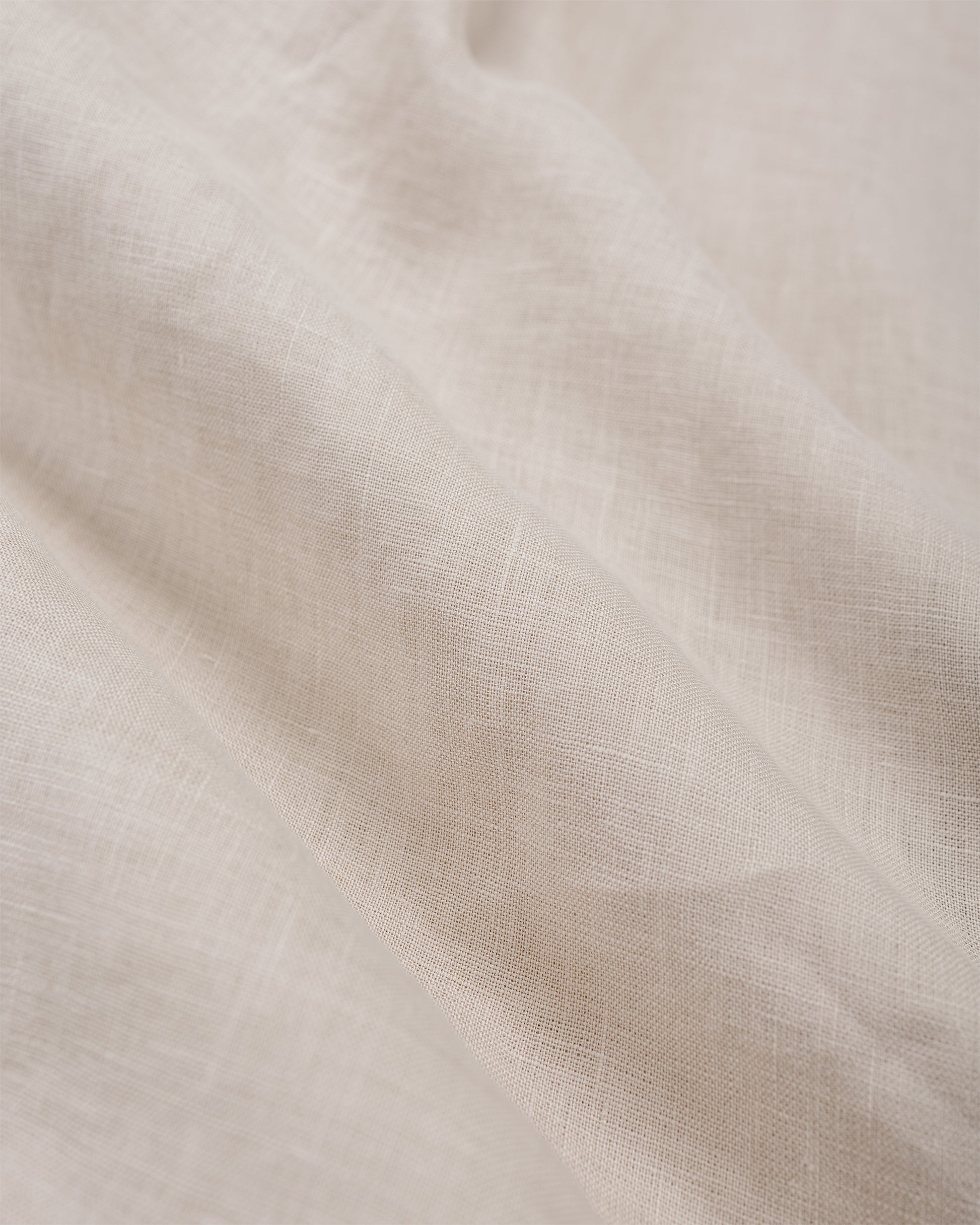 lost & found MARKAWARE MARKAWARE Open Collar Shirt Hemp Shirting Taupe