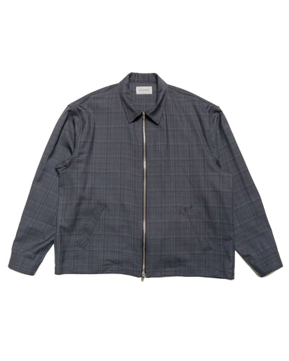 lost & found MARKAWARE MARKAWARE Sports Jacket 2/80 Organic Wool Check Viyella Charcoal Check