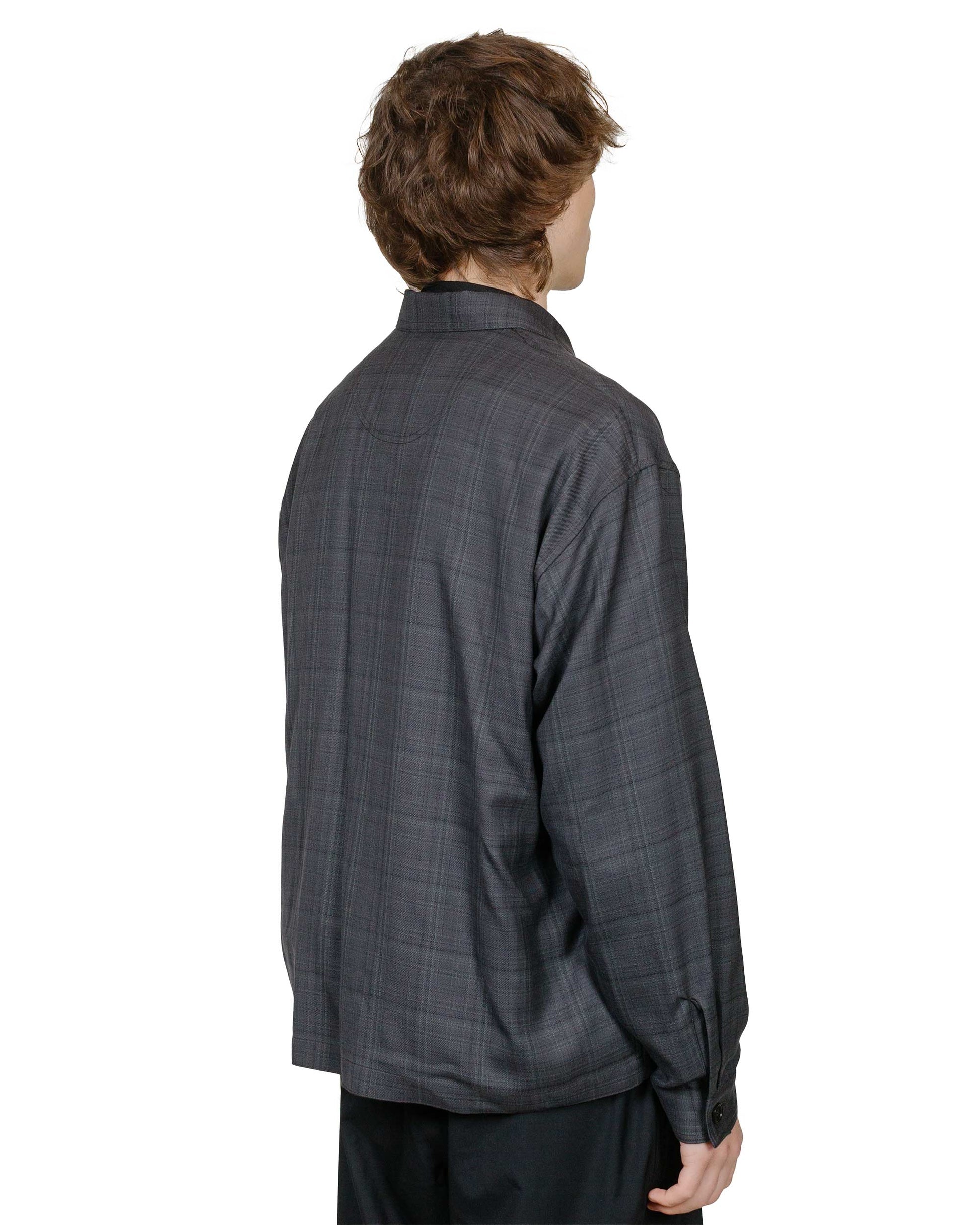 lost & found MARKAWARE MARKAWARE Sports Jacket 2/80 Organic Wool Check Viyella Charcoal Check