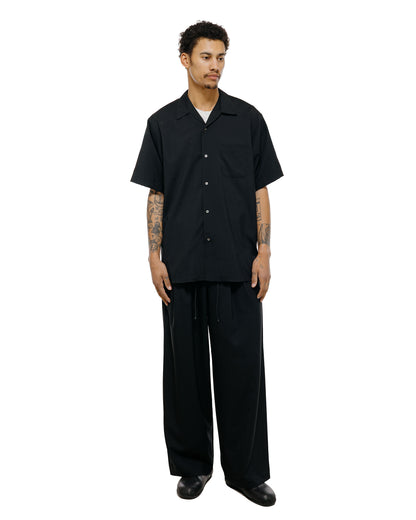 lost & found MARKAWARE MARKAWARE Triple Pleated Easy Trousers Organic Wool 2/80 Tropical Black