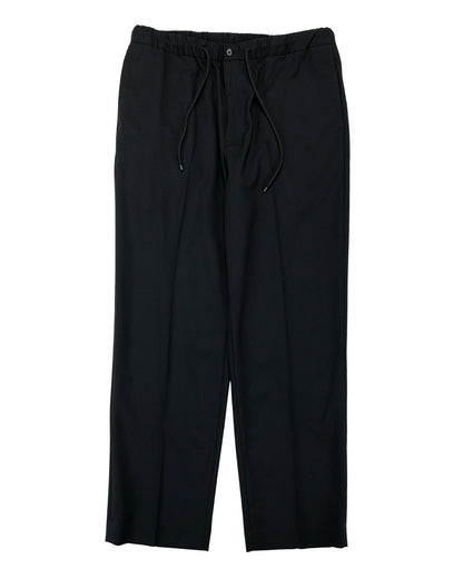 lost & found MARKAWARE MARKAWARE Flat Tapered Easy Trousers Organic Wool 2/80 Tropical Black