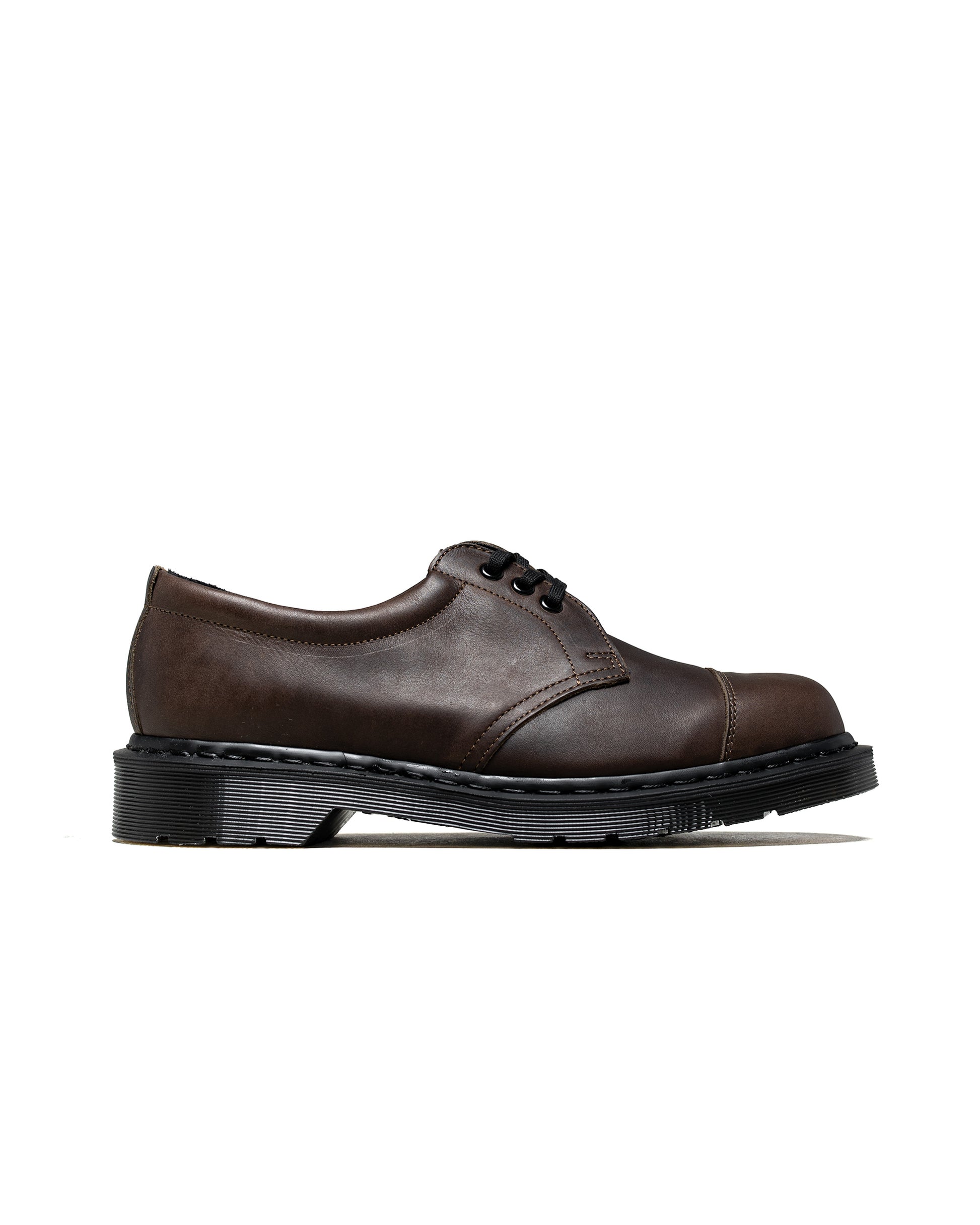 lost & found Margaret Howell MHL Dr. Martens 1461 Oxford Dark Brown Grained Oiled