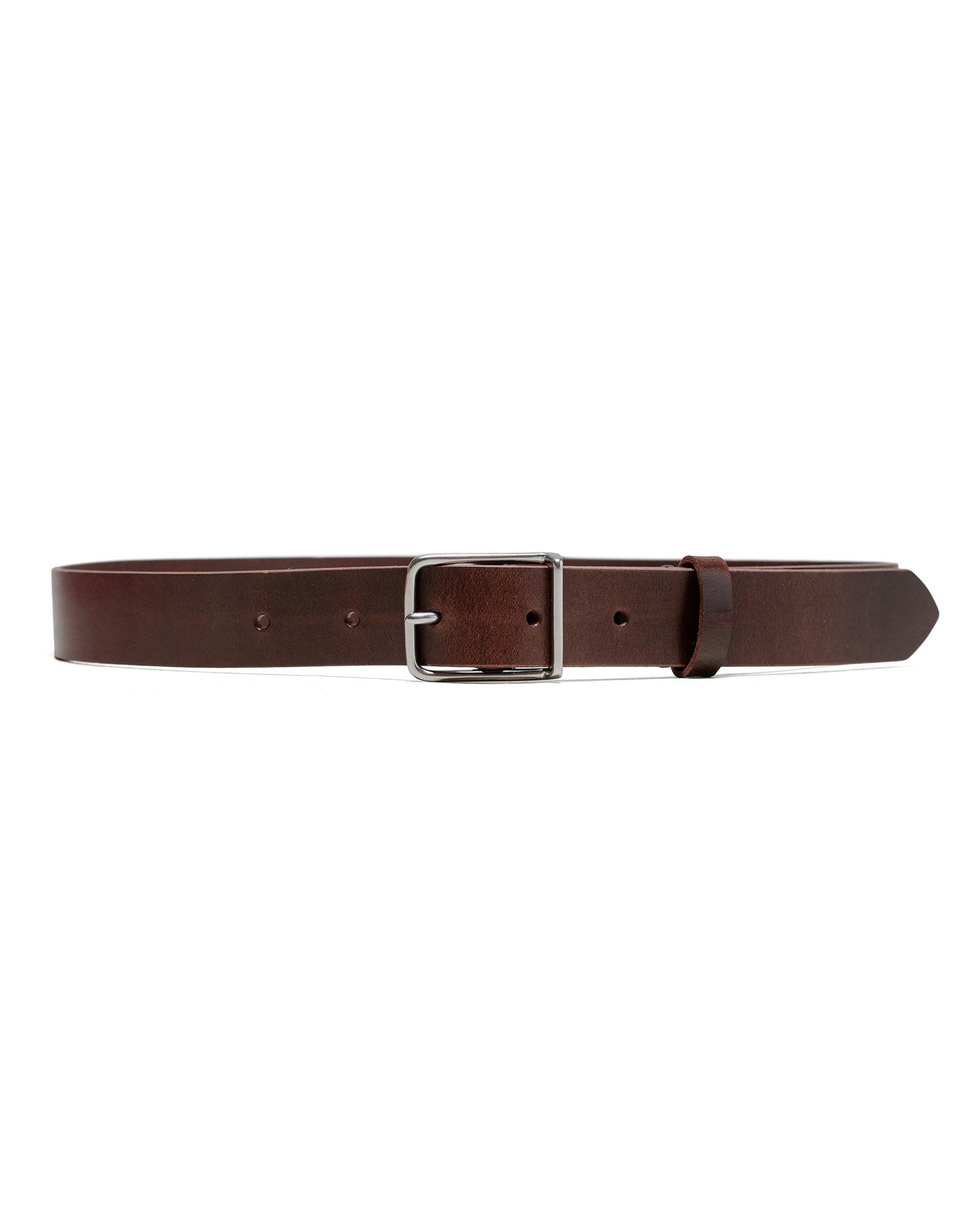 lost & found Margaret Howell MHL Keeper Buckle Belt Leather Dark Brown