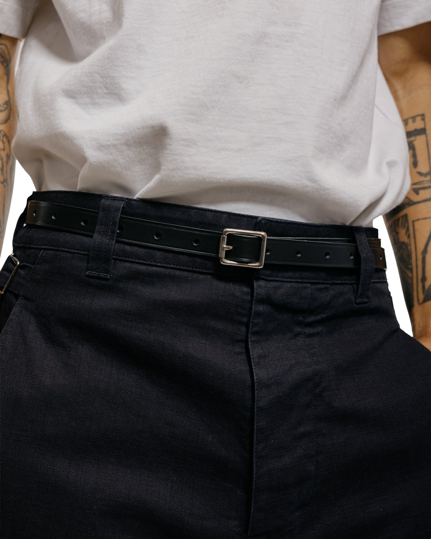 lost & found Margaret Howell MHL Waist Tab Chino Indigo Twill Indigo
