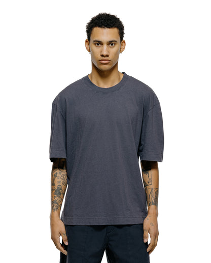 lost & found Margaret Howell MHL Simple T-Shirt Organic Cotton Linen Jersey Slate Blue