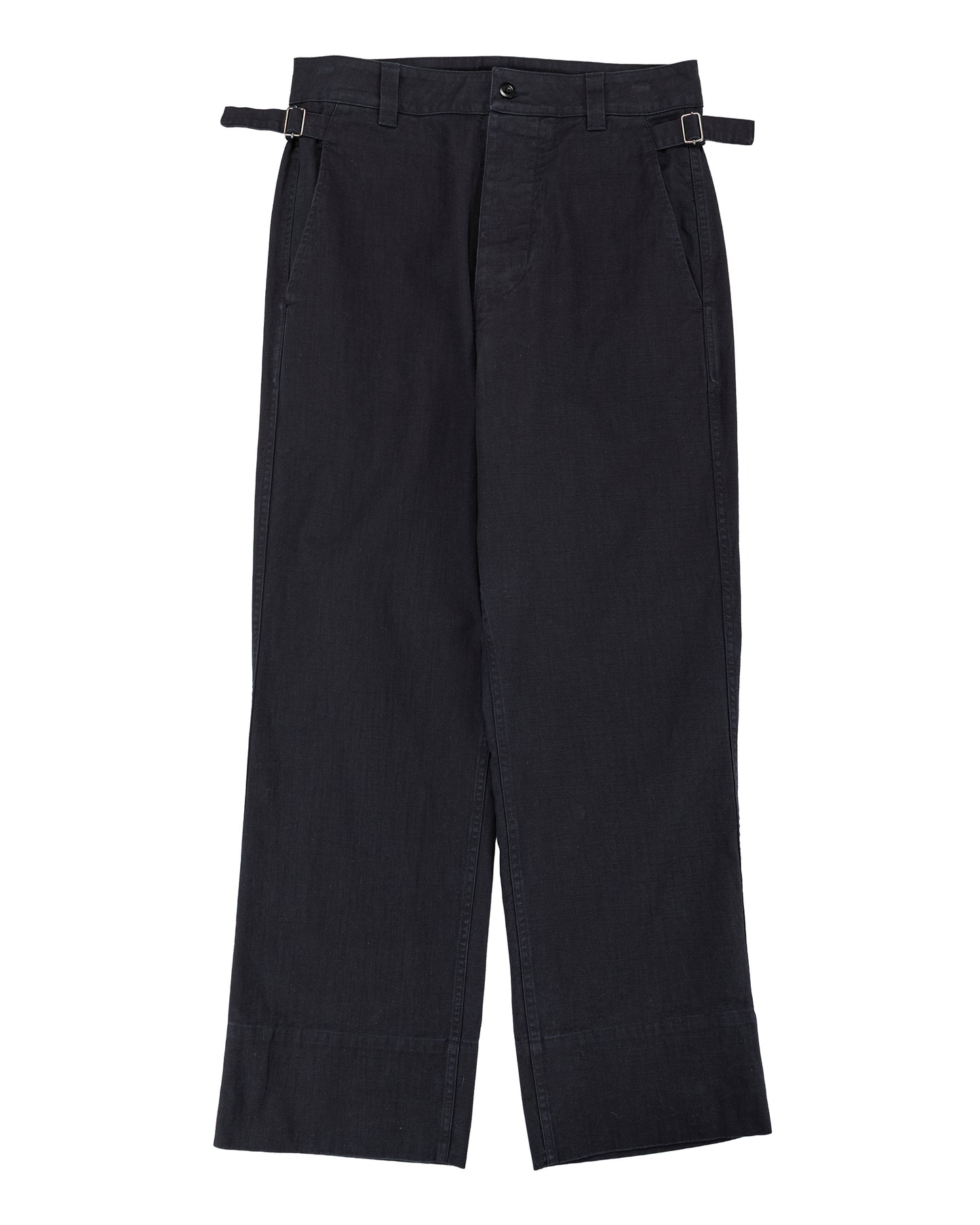 lost & found Margaret Howell MHL Waist Tab Chino Indigo Twill Indigo