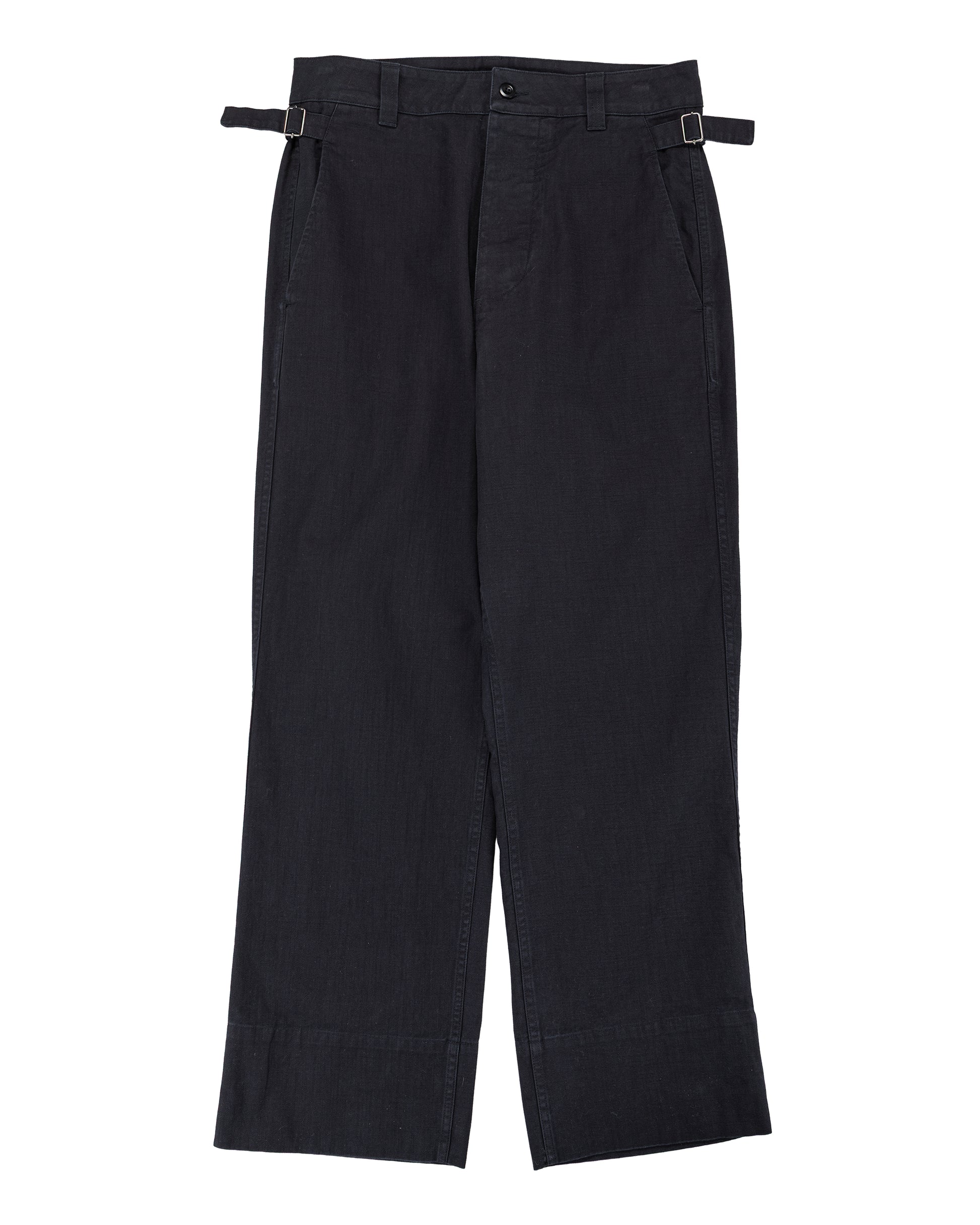 lost & found Margaret Howell MHL Waist Tab Chino Indigo Twill Indigo