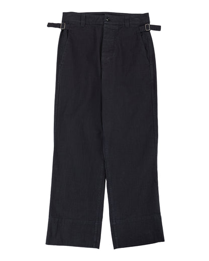 lost & found Margaret Howell MHL Waist Tab Chino Indigo Twill Indigo
