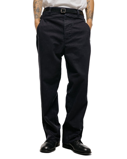 lost & found Margaret Howell MHL Waist Tab Chino Indigo Twill Indigo