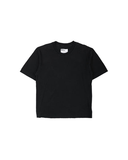 lost & found Margaret Howell MHL Simple T-Shirt Organic Cotton Linen Jersey Black