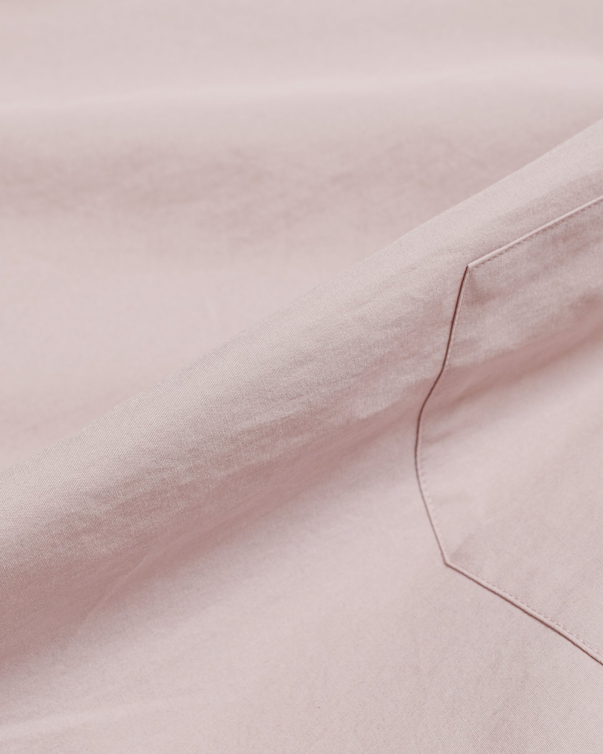 lost & found Margaret Howell Margaret Howell Half Placket Shirt Paper Cotton Poplin Dusty Pink
