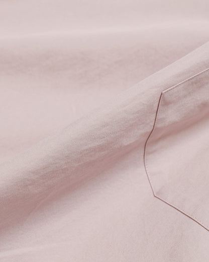 lost & found Margaret Howell Margaret Howell Half Placket Shirt Paper Cotton Poplin Dusty Pink
