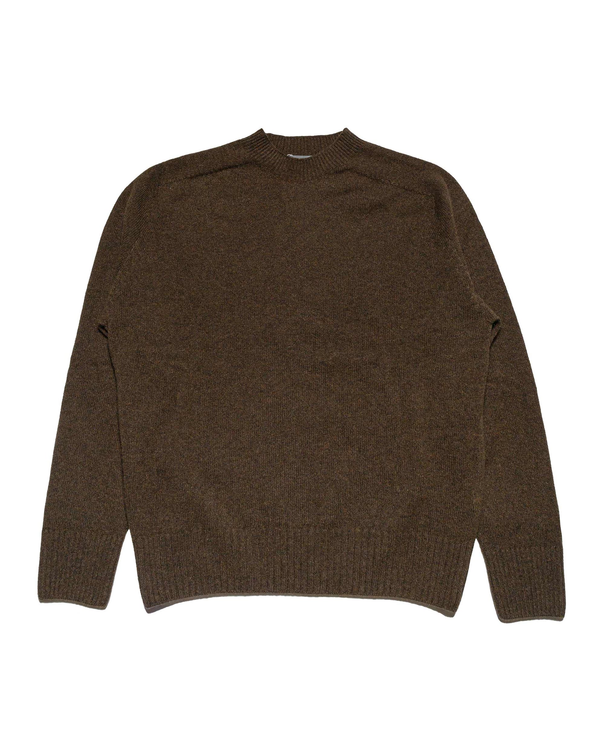 lost & found Margaret Howell Margaret Howell Seamless Crew Neck Merino Cashmere Bracken
