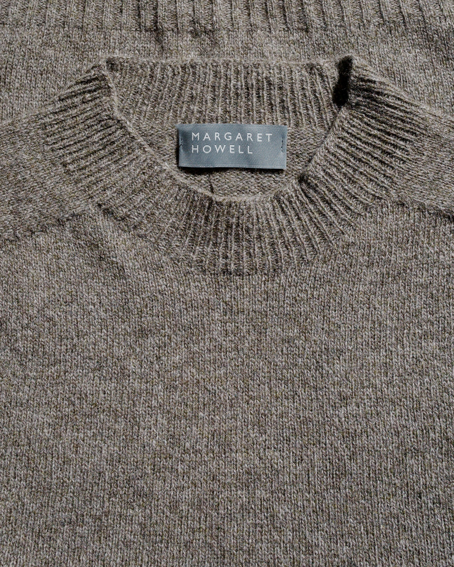lost & found Margaret Howell Margaret Howell Seamless Crew Neck Yak Wool Cashmere Blend Natural Twist