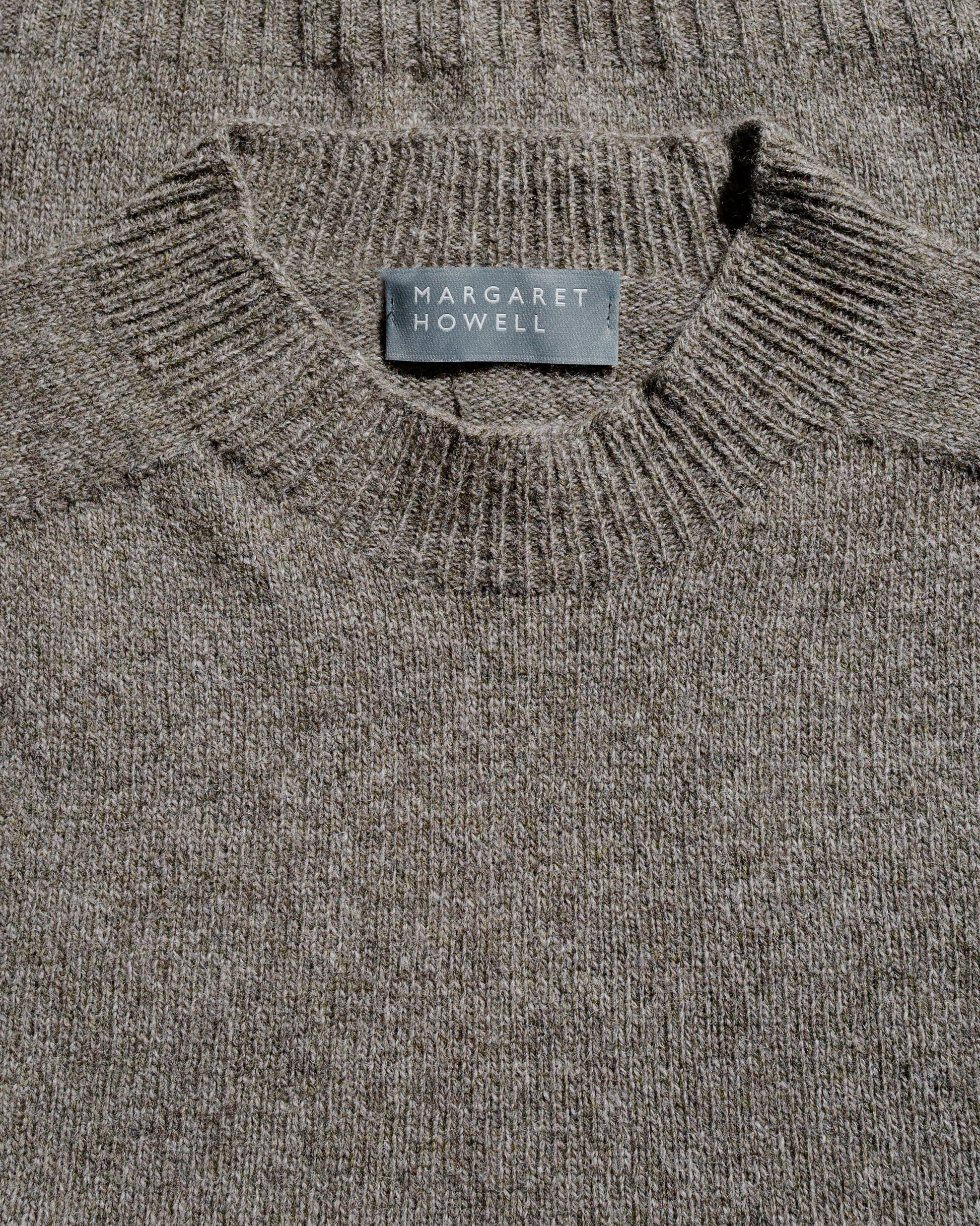 lost & found Margaret Howell Margaret Howell Seamless Crew Neck Yak Wool Cashmere Blend Natural Twist