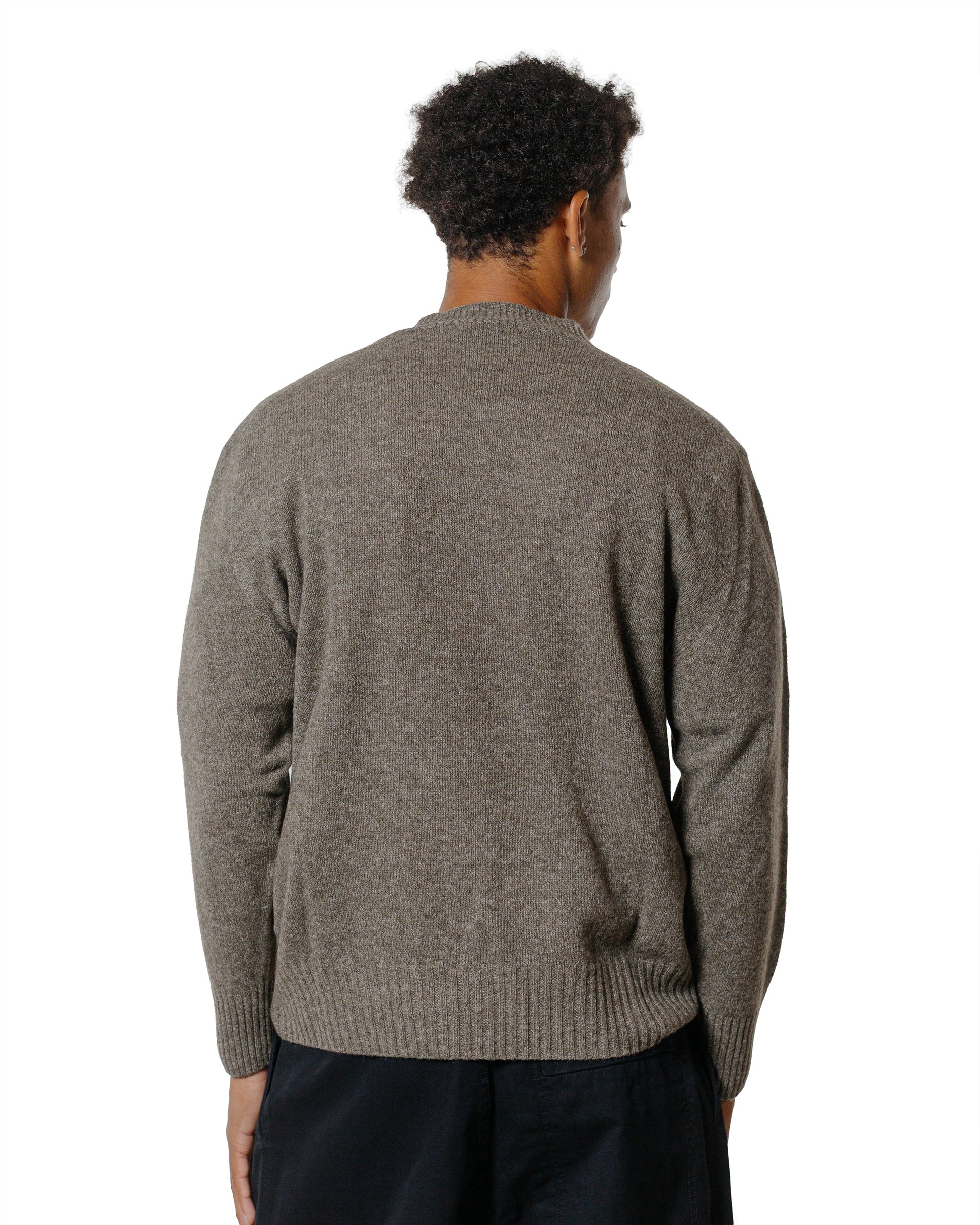 lost & found Margaret Howell Margaret Howell Seamless Crew Neck Yak Wool Cashmere Blend Natural Twist