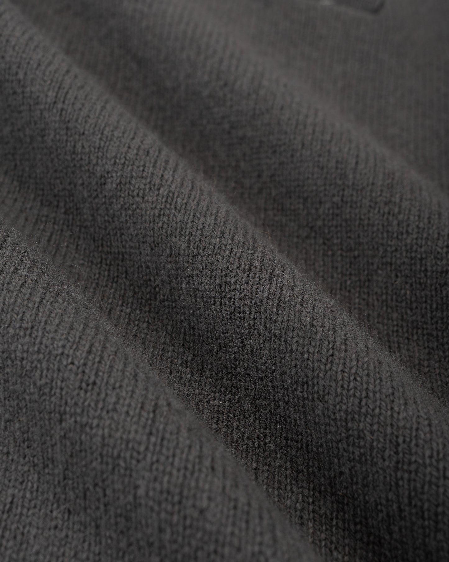 lost & found Margaret Howell Margaret Howell Seamless Pocket Polo Shirt Merino Cashmere Graphite