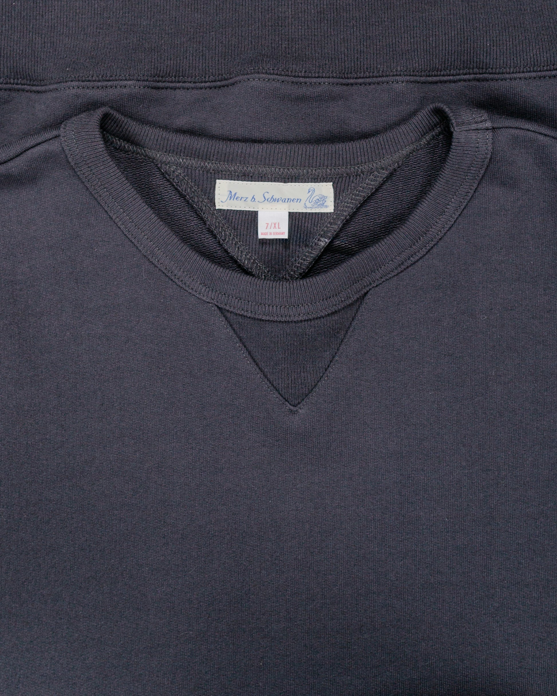 lost & found Merz B. Schwanen Merz B. Schwanen 3M46 Vintage Machine Fleece Sweatshirt Charcoal